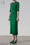 mame kurogouchi knitted jacquard long dress MM22PS KN737